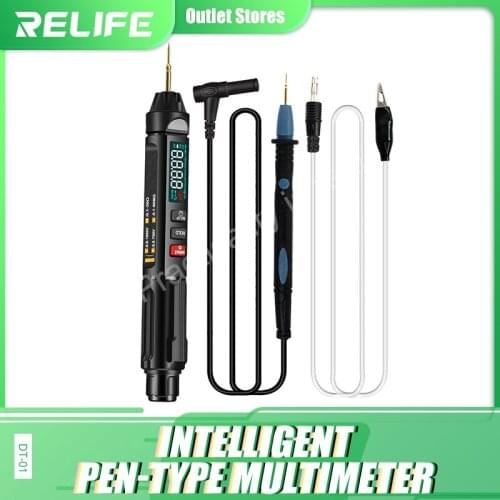 RELIFE Multimeter pen DT-01 For Current Voltage Resistance Zero Live Wire Capacitance Detection Breakpoint overhaul