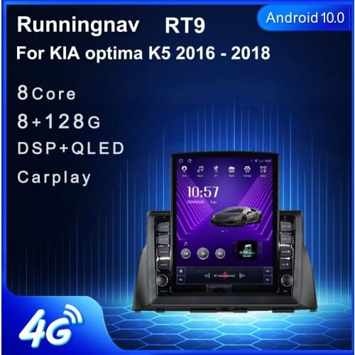 Runningnav For KIA optima K5 2016 2017 2018 Tesla Type Android Car Radio Multimedia Video Player Navigation GPS