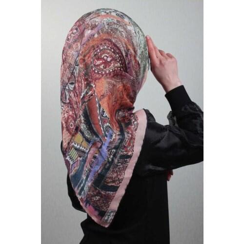 SCARFELLA SOFT HAND DİKİŞLİ SCARF DESEN-44 - RENK-08