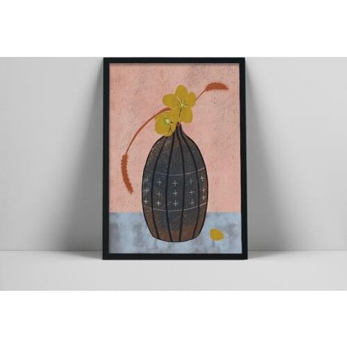 Modern Botanical Print, Mid Century Art, Scandinavian Art Print, Modern Art, Mid Century Modern, Botanical Art, Floral Illustrat