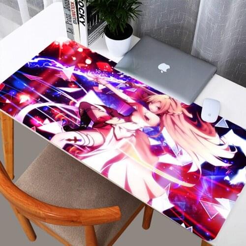 Super size 40x90cm Large Mousepad Gaming Mouse Mat Sword Art Online with Locking Edge Natural Rubber Mouse Pad for Couputer