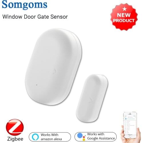 Tuya ZigBee Smart Window Door Gate Sensor Detector Smart Home Security Alarm System Smart Life Tuya App Control 2MQTT Setup