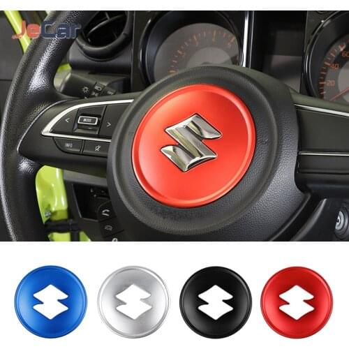 Aluminum Alloy Interior Steering Wheel Center Trim Decoration Cover For Suzuki Jimny 2019 Up Car Accessories