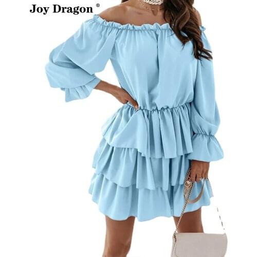 Women Elegant Dresses Sexy Clothing Ruffle Urban Mini Basic Pink Dress Cocktail Midi Waist Skirt Plus Size 2021 Autumn Casual