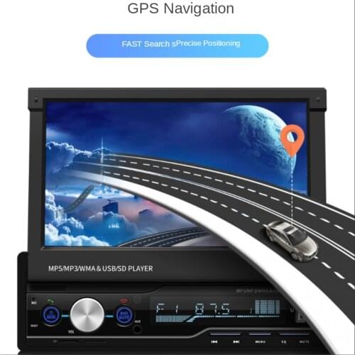 7" Screen MP5 Player Bluetooth Handsfree 2 USB Car Stereo Radio FM USB AUX MP5 Player Bluetooth Stereo Retractable Radios Camera