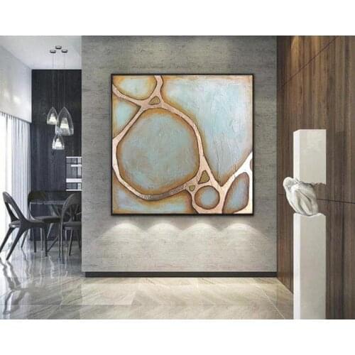 Abstract Oil Paintings On Canvas Extra Large Wall Art Abstract Gold Leaf Painting Contemporary Art Wall Painting For Living Room