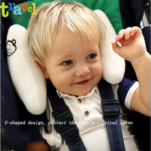 Baby Anti-Eccentric Pillow Baby Stereotyped Pillow Explosion Models Children U-Shaped Pillow Stroller Banana Pillow Neck Pillow