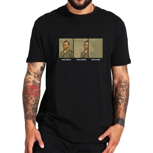 Art T Shirt Funny Design Self Portrait Creative Design Short Sleeve High Quality Tops Tee Male Female