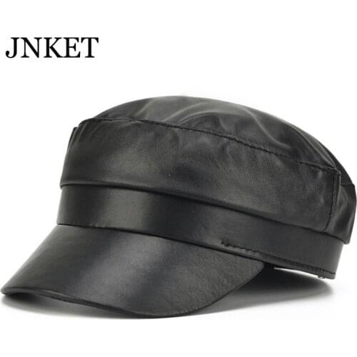 JNKET Autumn Winter New Beret Hat Casual Womens Flat Caps Sheepskin Newsboy Hat Beret Cap Casquette