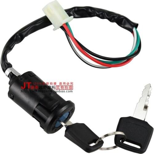 Dirt pit bike atv quad buggy go cart ignition lock key switch 4 wires motorcycle key switch 50cc 110cc 125cc accessories kayo