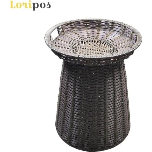 Supermarket Fruit Pile Basket Imitation Rattan Vegetable Basket Fruit Display Shelf Basket Fruit Rack Tray Vegetable Pile Rack