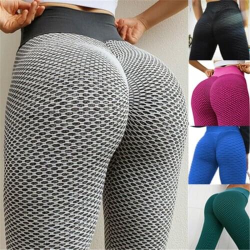 Women Yoga Pants Butt Lifting Leggings Seamless High Waist Tights Tummy Control Stretchy Workout Leggings Push Up Booty Tight