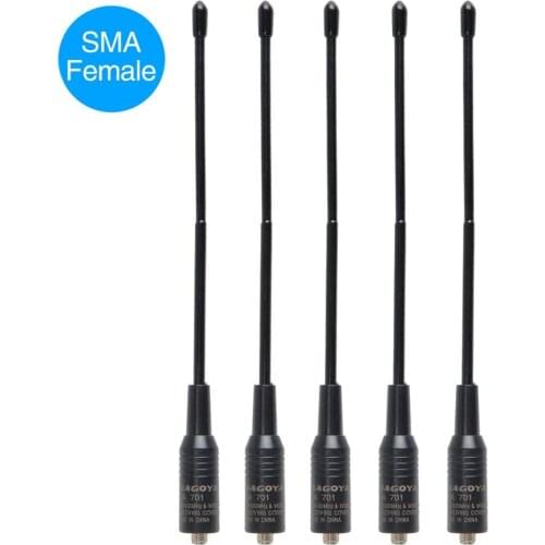 Nagoya NA-701 SMA-Female Soft Antenna Dual Band Antenna for Portable Radio Baofeng TYT Wouxun KG-UVD1P Kenwood Walkie Talkie