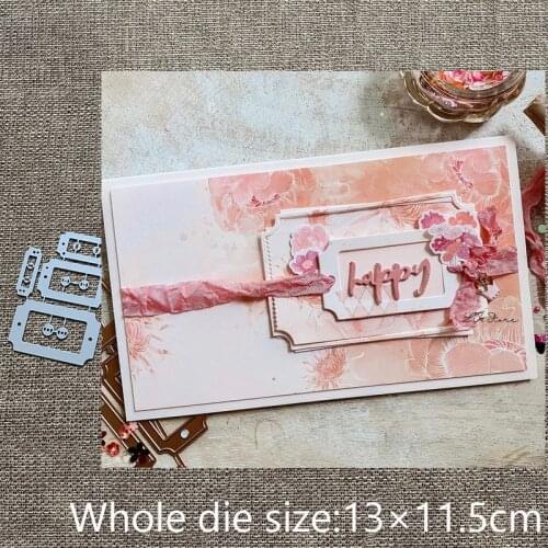 New Design Craft Metal stencil mold Cutting Dies label tags decoration scrapbook die cuts Album Paper Card Craft Embossing
