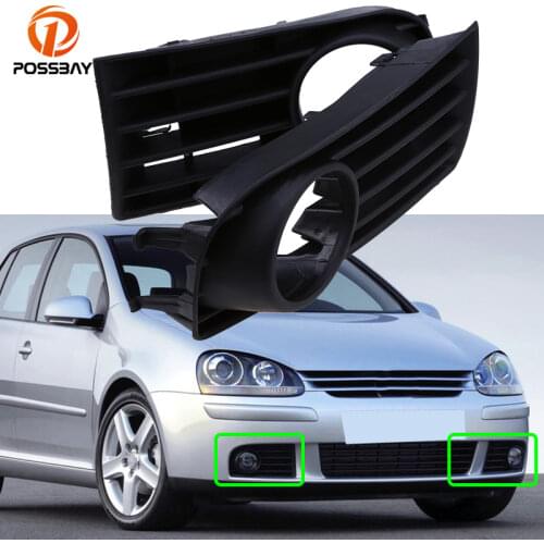 Car Front Fog Lights Cover Grilles for Volkswagen VW Golf MK5 2004-2009 Bumper Lower Racing Grills Grille Auto Exterior Parts