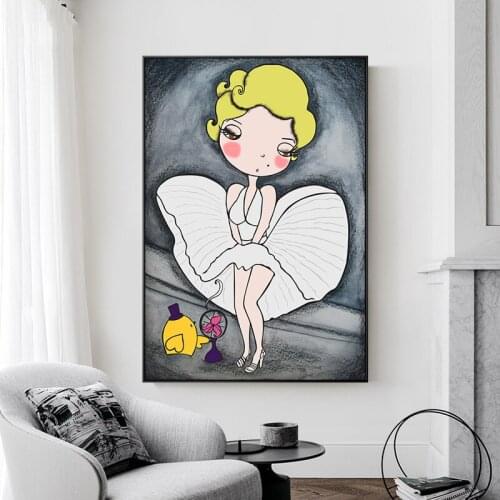 Cartoon Character Creativity Nursery Poster Cute Art Prints Canvas Wall Paintings Picture Nordic Kids Baby Childrens Room Decor