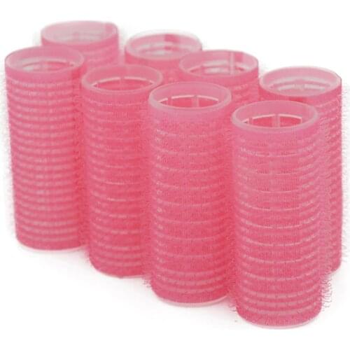 24mm 4pcs/Boxes Hair Rollers Vented Velcro Small Wave Curling Beauty Plastic Core Hair Curlers for Salon Easy Care