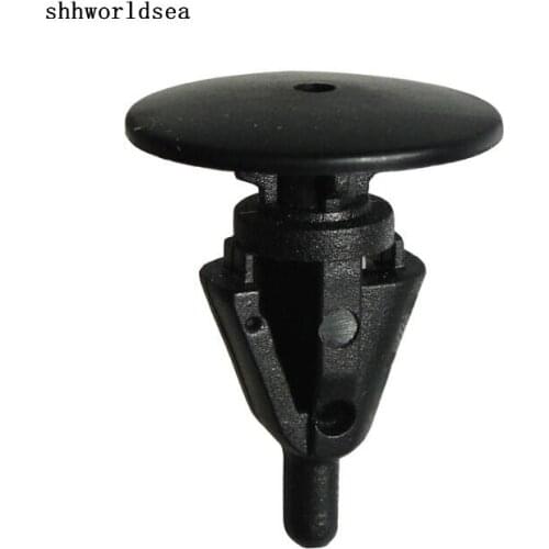 Shhworldsea 100pcs Nylon Black Rocker Panel Fastener Clip For Toyota 75867-30110, 75867-50030