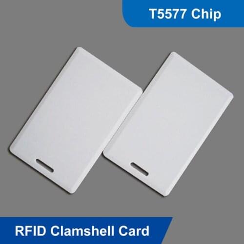 Smart Access Card 125Khz T5577 RFID Clamshell Thick Smart Card Access Control Writable Thick Proximity Clamshell Card Smart Home