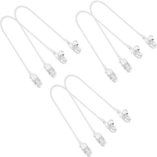 Durable Firm Plastic Clip Camisole Stabilizer Adjustable 12 Clip 6 Elastic Rope Home DIY Accessories Clothing Blankets Hats Tool