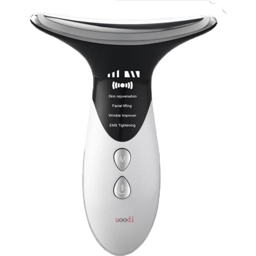 EMS Vibration LED Photon Therapy Neck Face Slimming Lifting Massager Skin Rejuvenation Double Chin Wrinkle Remover Beauty Device