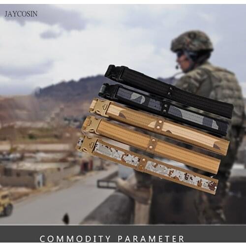 JAYCOSIN Men Airsoft Military Tactical Belt Unisex Durable Canvas Material Hunting Outdoor Utility Adjustable Waistband new A527