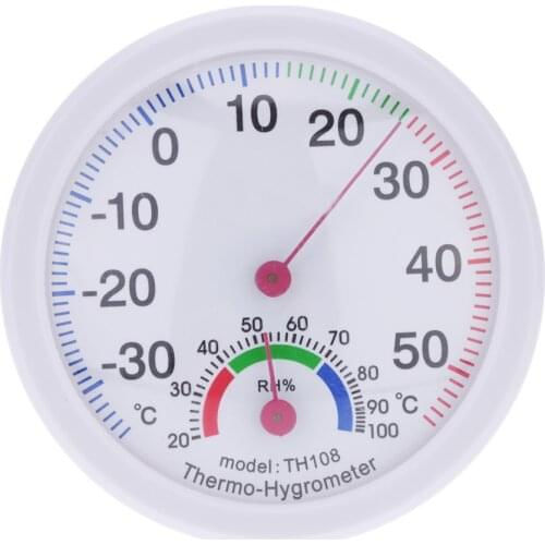 -35~55°C Mini Indoor Analog Temperature Humidity Meter Thermometer Hygrometer Indoor Outdoor Thermometer Hygrometer
