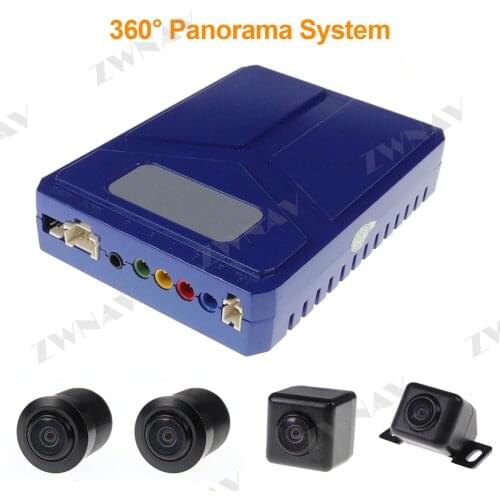 ZWNAV Car Bird view system 360 degree cameras 4 reverse camera front side cameras and reverse camera back camera system 360
