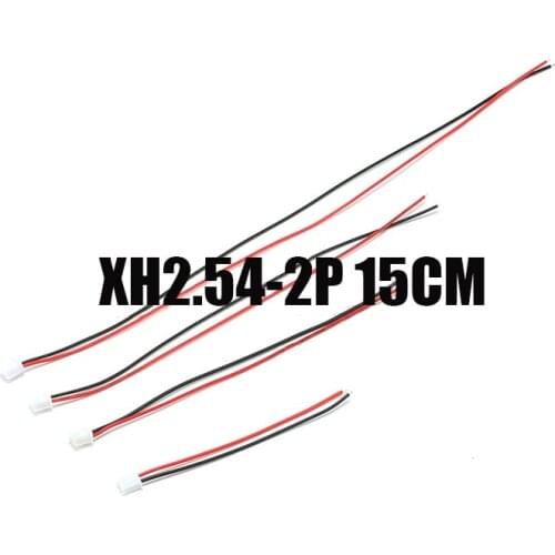 Free shipping 100pc XH2.54 2P with lead 15Cm Single head 24AWG connect cable 2.54-2P XH-2P with wire 15cm