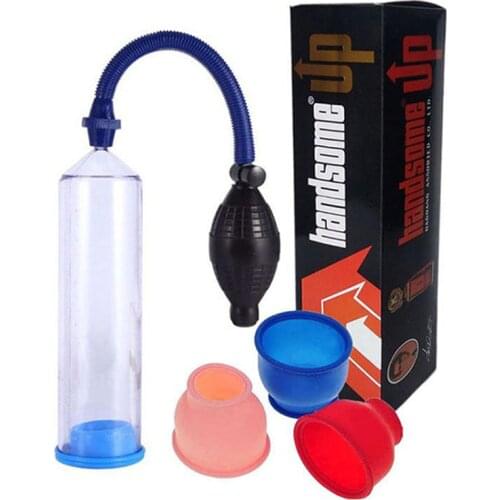 Bestco 18+ Male Penis Pump Extender Enlargement Cock Ring Trainer Masturbator Vacuum Erection Stretcher Adult Sex Toys For Men