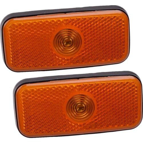 2Pcs/Set Car Side Marker Light Lamp Reflector Lens Cover Fit For Ford Transit MK6 MK7 2006 1671689 VYC155034AC
