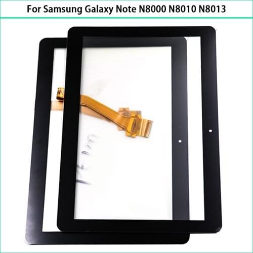 New 10.1 inch Touchscreen For Samsung Galaxy Note N8000 N8010 N8013 Touch Screen Panel Digitizer Front Glass Replacement