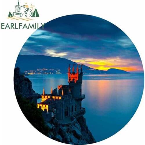 EARLFAMILY 13cm x 13cm for Castle Swallows Nest Yalta Crimea Cool Gift Car Stickers and Decals Fashion Bumper Decoration