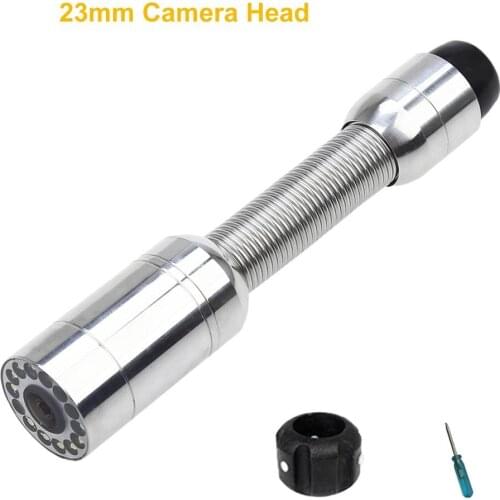 23MM Stainless Steel Industrial Pipeline Endoscope Video Camera Sewer Drain Pipe Wall Inspection Replacement Camera Head