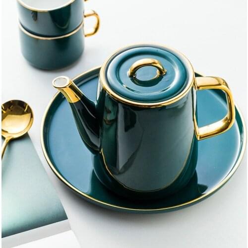 Coffee cup. European small luxury ceramic coffee cup coffee pot set