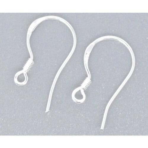 DoreenBeads Copper Earring Components Earring Findings Twist silver color 14mm( 4/8") x 9mm( 3/8"), 8 Pieces Hot new