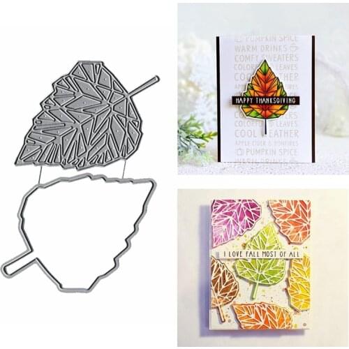 Metal Cutting Dies Stencil Birch Leaf Outlines For Craft Paper Cards DIY Scrapbooking Making Template Die Cut 2020 Hot Sale