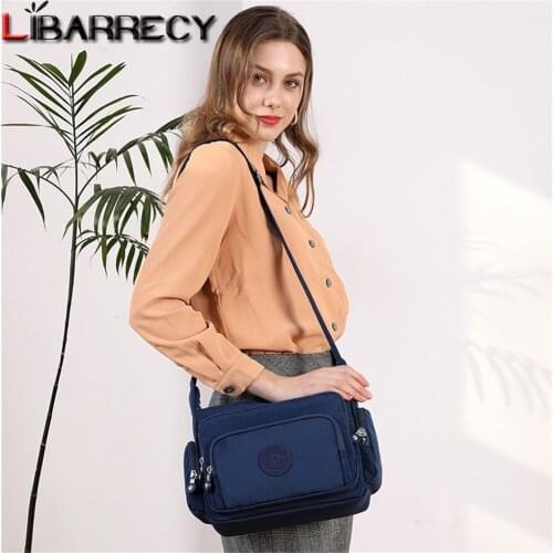 Multifunctional Casual Ladies Messenger Bags High Quality Nylon Travel Bag Solid Color Designer Shoulder Bags Mobile Phone Bag