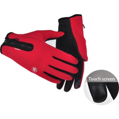 Men Women Winter Warm Fleece Gloves Bicycle Gloves Sport Motorcycle Cycling Bike Full Finger Glove Phone