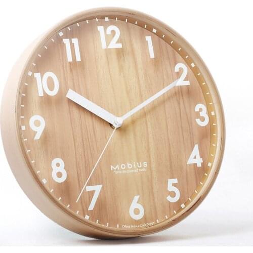 Nordic Retro Wooden Wall Clock Corridor Vintage Wall Clock Creative Silent Watches Living Room Home Fashion Japanese Style
