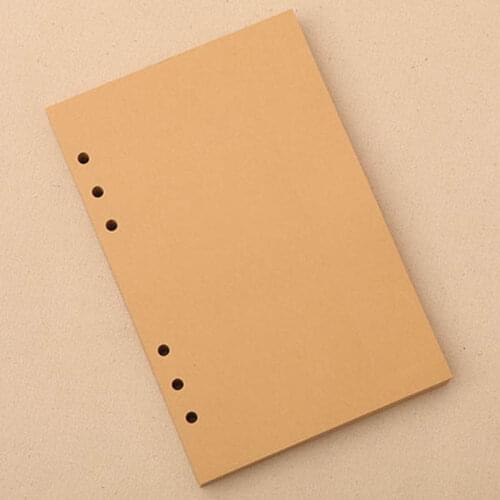 Notebook Kraft Paper Blank Inner Page Replacement A5 A6 A7 Inner Core Notepad Graffiti Paper Office Stationery School Supplies
