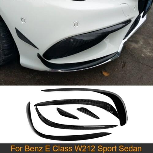 Carbon Fiber Front Bumper Trim Air Vent For Mercedes-Benz E Class W212 E250 E300 E350 E400 E550 Sport Sedan 2014 2015 2016