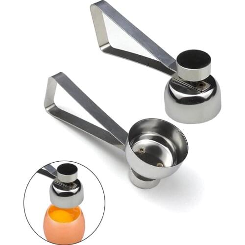 Egg Opener 304 Stainless Steel Egg Cracker Egg Toppe Topper Cutter for Kitchen Accessories Shell Remover Separator Whacker
