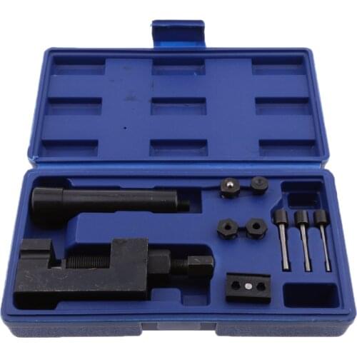 Motorcycle 4 Pins Chain Cutter Breaker Splitter Riveting Tool Rivet Repair Set For Chain 415/420/428/520/525/530/630 Motorbike
