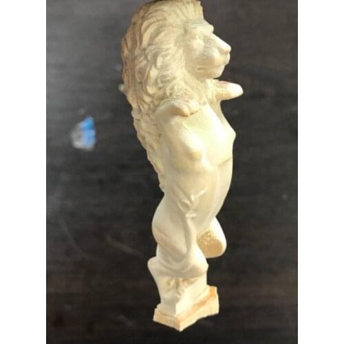Scale 1/50 Bow lion statue Boxwood carving decoration model suit for 1/50 ingermanland 1715 ship model