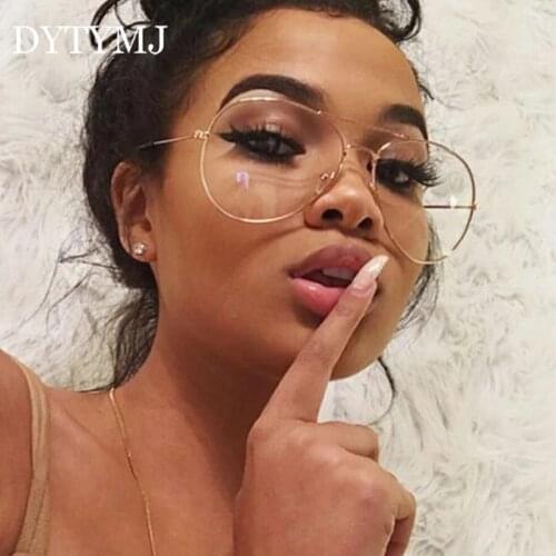 DYTYMJ Classic Metal Sunglasses Women Oversized Vintage Glasses Women Brand Designer Eyeglasses for Women/Men Retro Gafas De Sol
