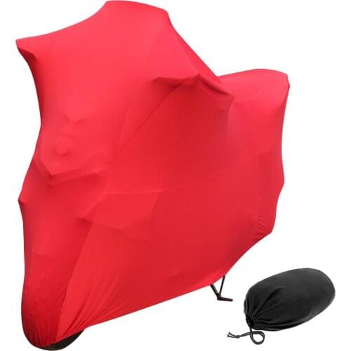 Universal Motorcycle Covers UV Protector Cover Indoor Outdoor 2 Colors Bike Motor Scooter Dustproof Cover Elastic Fabric M-4XL