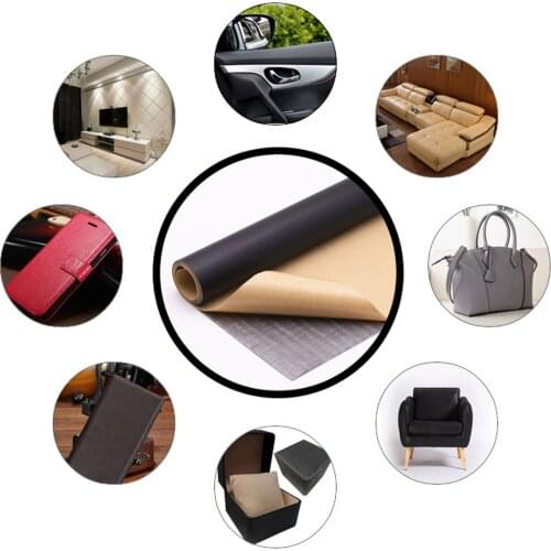 1 Roll Self-Adhesive PU Leather Repair Tape Patch First Aid for Couch Sofa Car Seat Furniture Jackets Handbag Suitcases 16x54in