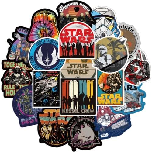 108 Star Wars Waterproof Stickers Graffiti Personalized Scooter Bike Motorcycle Helmet Cup Luggage Computer Stickers