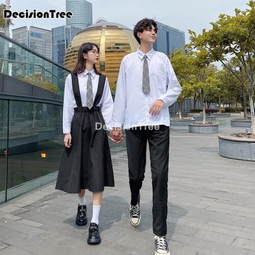 2021 navy sailor anime skirts japanese school uniform korean style kawaii girl white cosplay graduation japan shirt clothing